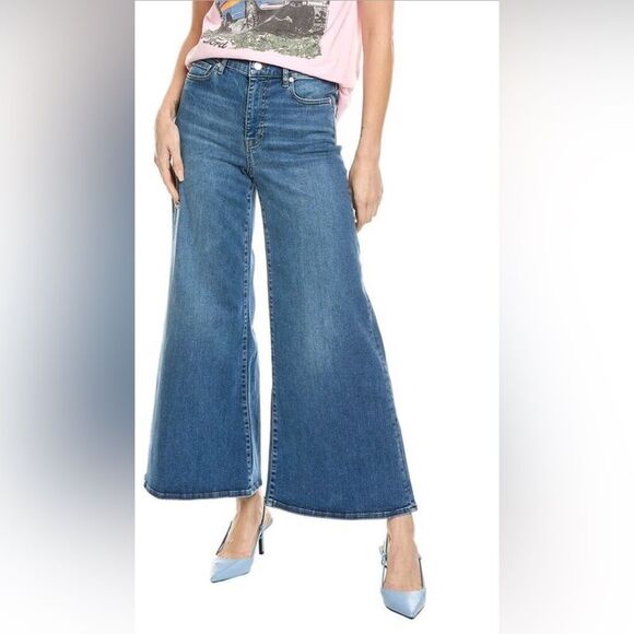 Frame Denim Womens  Le Palazzo Mermaid Crop Jean, Blue size 27 - Picture 1 of 9